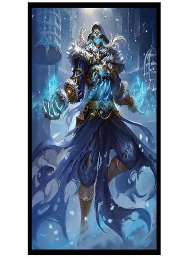 Fantasy North - Rimecage - The Risen Cold - 100 Smooth Matte TCG Trading Card Sleeves - Fits Magic MTG Commander Pokemon and Other Card Games - Playing Card Sleeves - Image 1